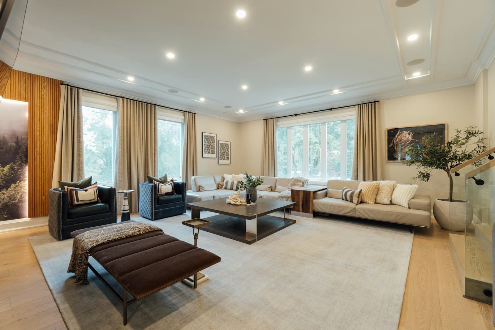 Refined living room interior