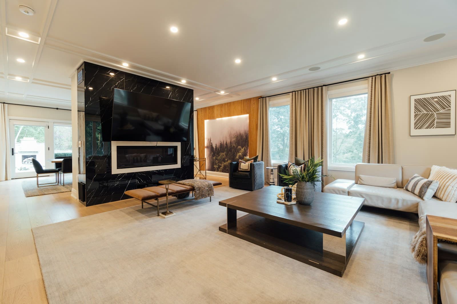 Refined living room interior